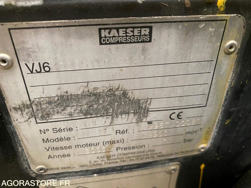 Compresseur KAESER M25 2008 TBE - Compresseur d'air: photos 2 Compresseur KAESER M25 2008 TBE - Compresseur d'air: photos 2