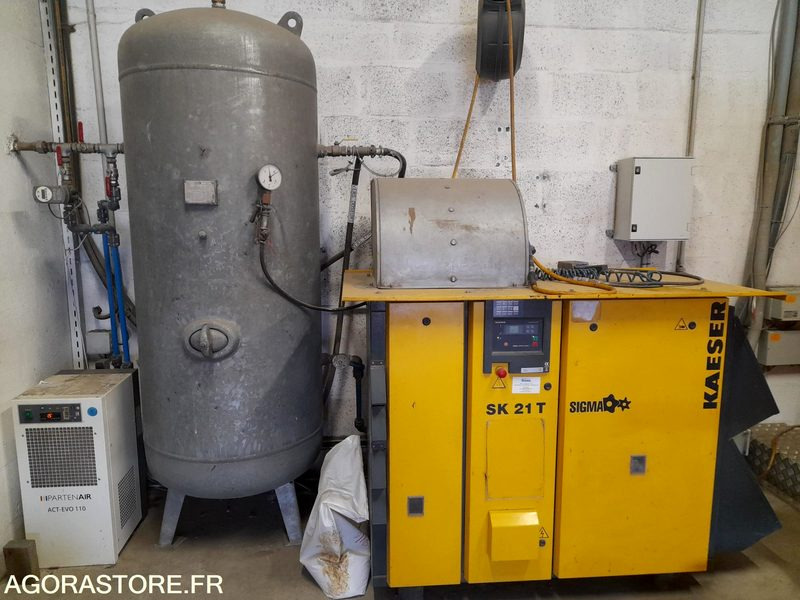 Compresseur KAESER SIGMA SK21T 2008 - 36 000h + assécheur ACT-EVO 110 2020 - Compresseur d'air: photos 1 Compresseur KAESER SIGMA SK21T 2008 - 36 000h + assécheur ACT-EVO 110 2020 - Compresseur d'air: photos 1