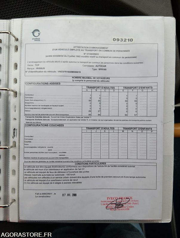 IVECO BUS CROSSWAY N°093210 - Bus scolaire: photos 5 IVECO BUS CROSSWAY N°093210 - Bus scolaire: photos 5