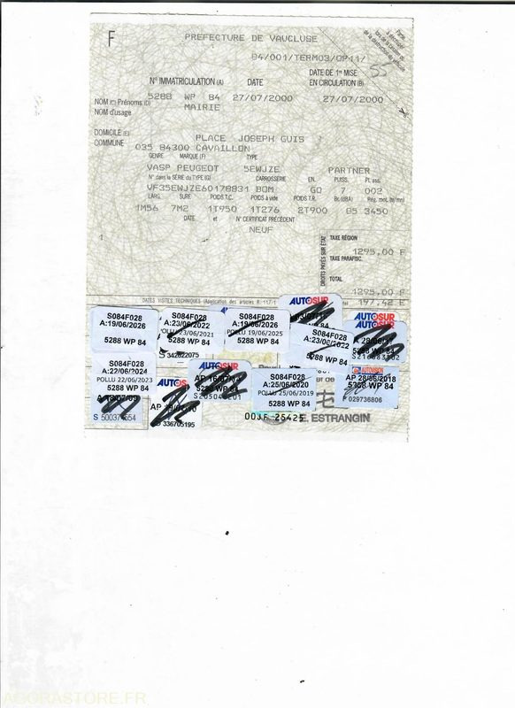 Fourgonnette PEUGEOT PARTNER BENNE: photos 7