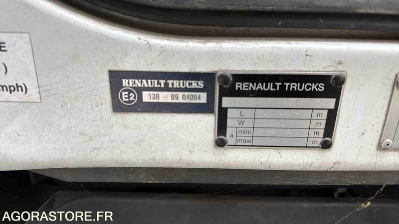 RENAULT 29CHB1DC237E - 2008 - 276414 KM - Benne à ordures ménagères: photos 5 RENAULT 29CHB1DC237E - 2008 - 276414 KM - Benne à ordures ménagères: photos 5