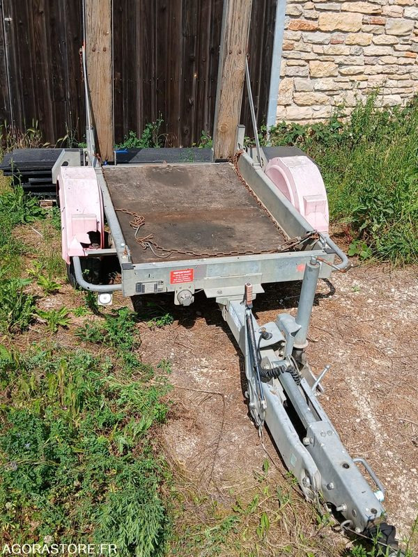 Remorque PORTE ROULEAU HUBIERE - Remorque porte engin: photos 1 Remorque PORTE ROULEAU HUBIERE - Remorque porte engin: photos 1