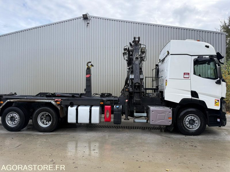 Renault porteur C460 Ampliroll Grue 6x2 remorquant - Camion ampliroll: photos 1 Renault porteur C460 Ampliroll Grue 6x2 remorquant - Camion ampliroll: photos 1