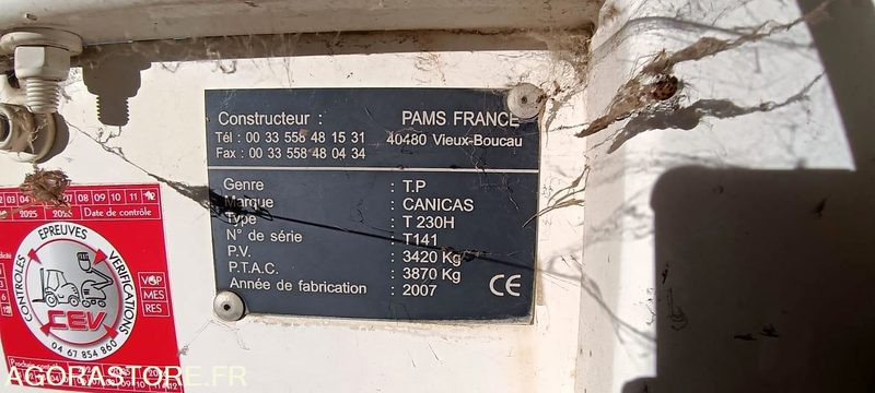 TRACTEUR VALTRA N101H CH-668EQ + CRIBLEUSE CANICAS T230H T141 6334H AM 2007 - Tracteur agricole: photos 5 TRACTEUR VALTRA N101H CH-668EQ + CRIBLEUSE CANICAS T230H T141 6334H AM 2007 - Tracteur agricole: photos 5