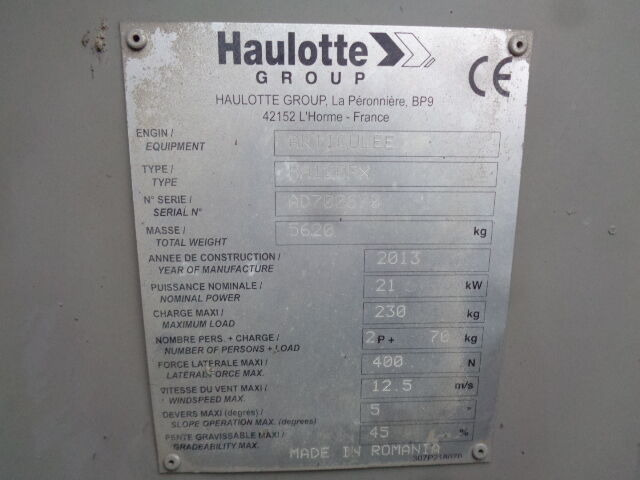 Haulotte HA120 - Nacelle articulée: photos 3 Haulotte HA120 - Nacelle articulée: photos 3