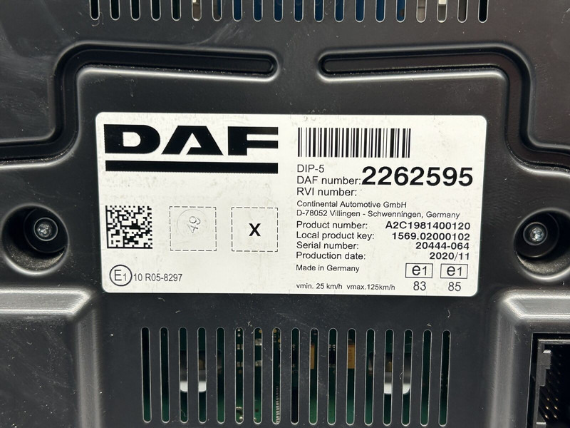 DAF instrumental cluster - Panel de instrumentos pour Camion: photos 3 DAF instrumental cluster - Panel de instrumentos pour Camion: photos 3