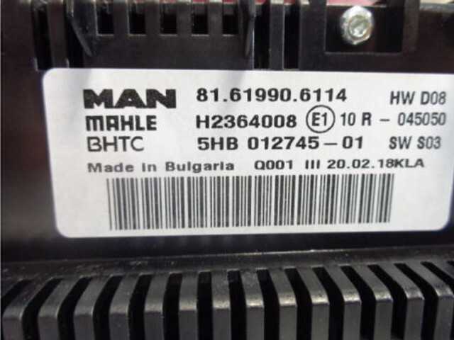 MAN NEW OE heater control unit - Bloc de gestion pour Camion: photos 2 MAN NEW OE heater control unit - Bloc de gestion pour Camion: photos 2