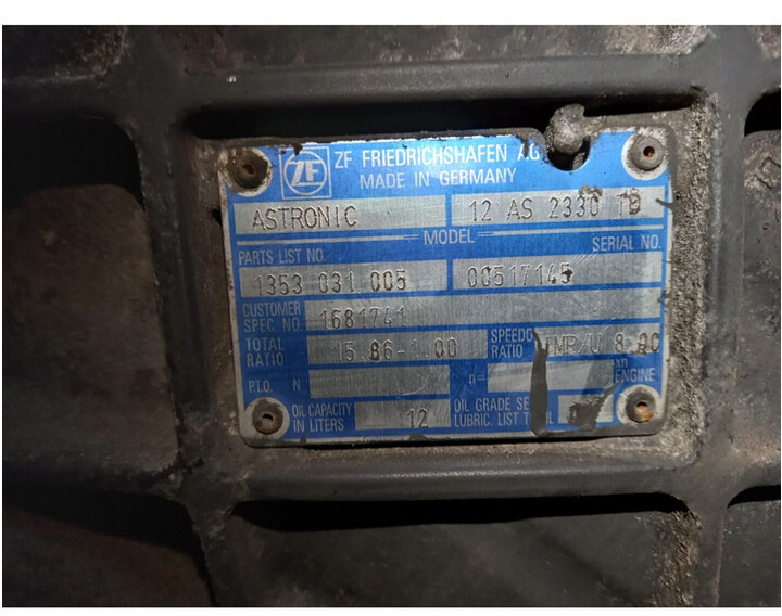ZF 12AS2330TD - Boîte de vitesse pour Camion: photos 5 ZF 12AS2330TD - Boîte de vitesse pour Camion: photos 5