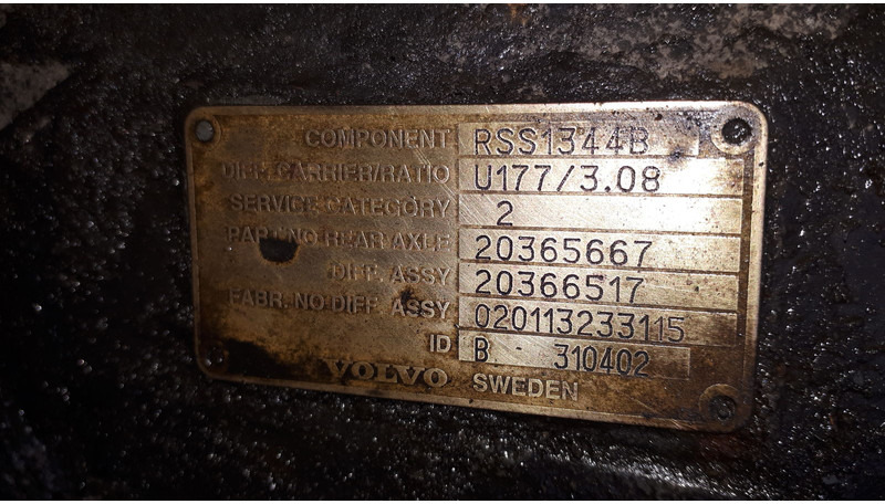 Volvo MS17X.- 3.08 .\5.29\ 5.63. - Différentiel: photos 3 Volvo MS17X.- 3.08 .\5.29\ 5.63. - Différentiel: photos 3