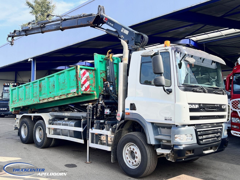 DAF CF 85.410 ATE, Hiab 166, 6x4 Steel spring - Camion benne, Camion grue: photos 1 DAF CF 85.410 ATE, Hiab 166, 6x4 Steel spring - Camion benne, Camion grue: photos 1