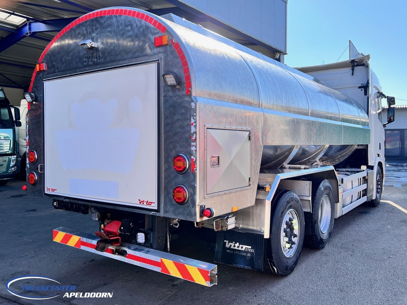 Scania R500 NGS 15000 Liter, Retarder, Steering axle, Stainless steel - Edelstahlt, Milk - Milch - Water - Camion citerne: photos 2 Scania R500 NGS 15000 Liter, Retarder, Steering axle, Stainless steel - Edelstahlt, Milk - Milch - Water - Camion citerne: photos 2