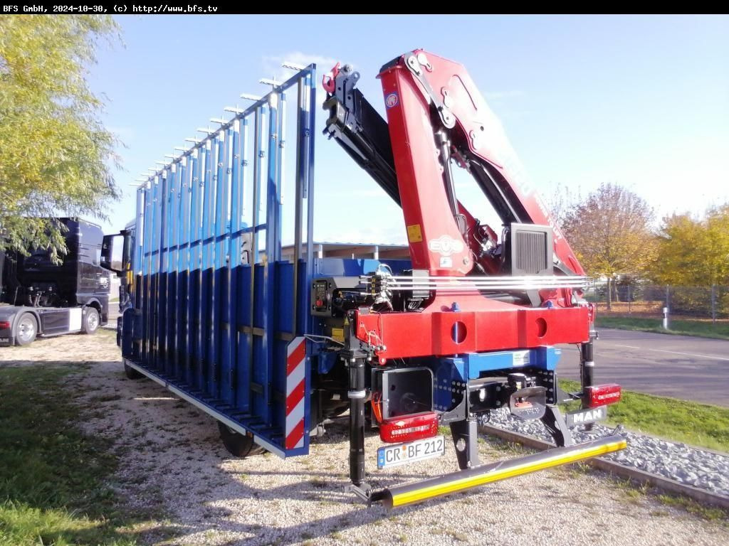 MAN TGM (TG3) 18.320 4x2 BL CH Glastransporter Hegla - Camion plateau, Camion grue: photos 3 MAN TGM (TG3) 18.320 4x2 BL CH Glastransporter Hegla - Camion plateau, Camion grue: photos 3
