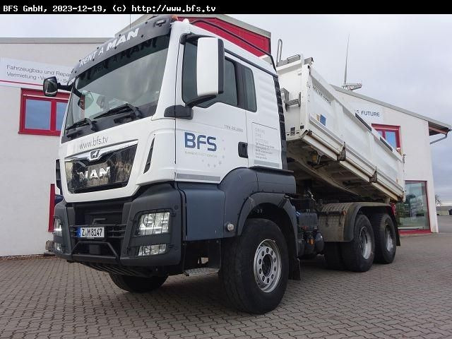 MAN TGS 26.500 6x4 BB MEILLER Bordmatik links, Motor - Camion benne: photos 1 MAN TGS 26.500 6x4 BB MEILLER Bordmatik links, Motor - Camion benne: photos 1