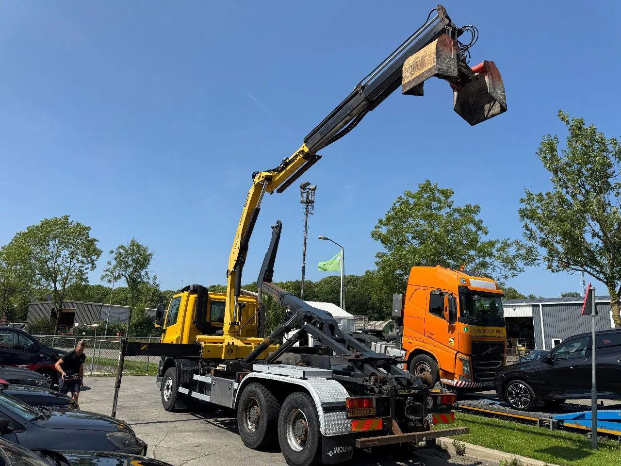 DAF CF 85.410 6X4 - EURO 5 + PALFINGER PK15500 + REM - Camion grue: photos 5 DAF CF 85.410 6X4 - EURO 5 + PALFINGER PK15500 + REM - Camion grue: photos 5
