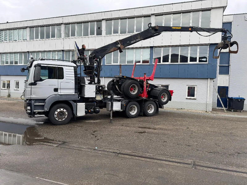 MAN TGS 33.480 6X4 + HIAB 251S.82 + TRAILER 2 AXLE KRAEMER - Camion grue: photos 1 MAN TGS 33.480 6X4 + HIAB 251S.82 + TRAILER 2 AXLE KRAEMER - Camion grue: photos 1