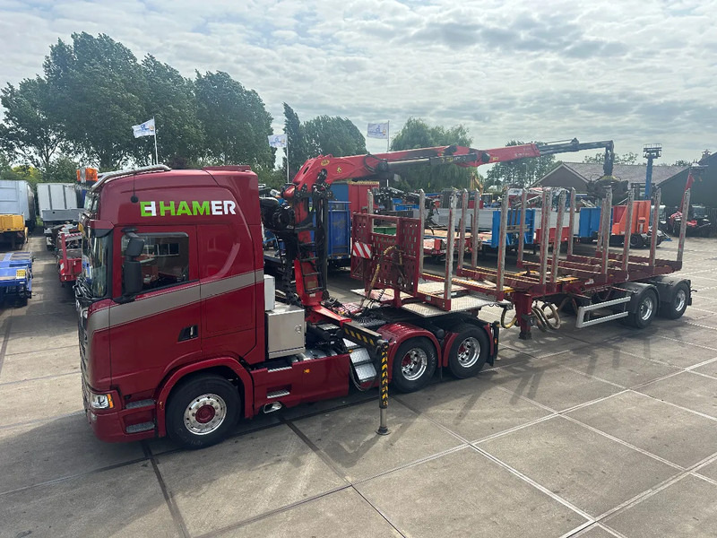 Scania S650 V8, EPSILON S290 Z 96. DOLL TRAILER 2 AXLE FORCED STEERING, 4,5 M EXTENDABLE, APK 04-2026 - Tracteur routier: photos 1 Scania S650 V8, EPSILON S290 Z 96. DOLL TRAILER 2 AXLE FORCED STEERING, 4,5 M EXTENDABLE, APK 04-2026 - Tracteur routier: photos 1