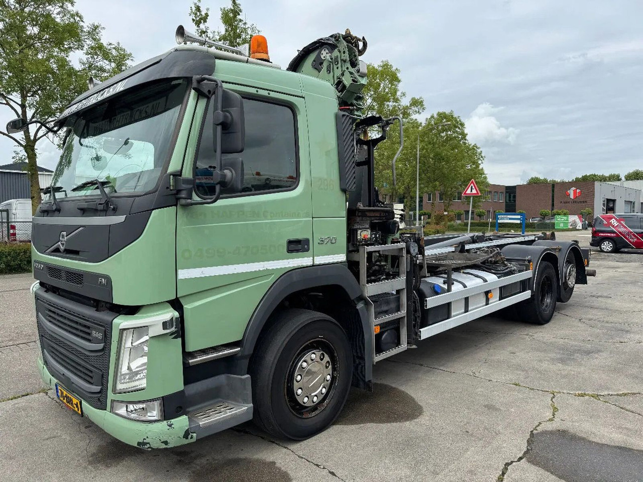 Camion grue Volvo FM 370 6X2 VDL 21T HOOK + HIAB 211 + REMOTE CONT: photos 8
