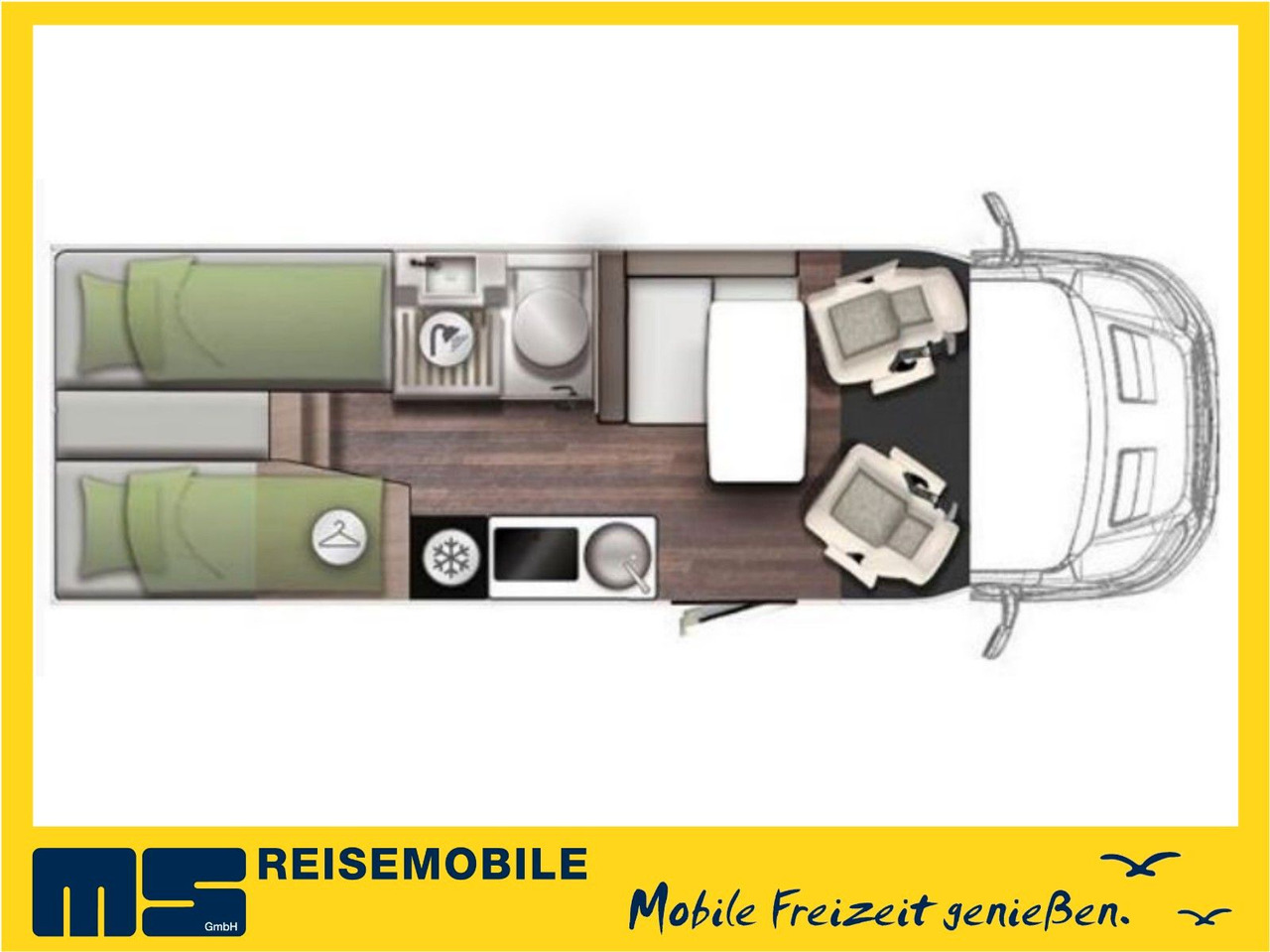 HYMER / ERIBA / HYMERCAR EXSIS T 588 / SAT / AHK / NAVI / EINZELBETTEN - Camping-car profilé: photos 2 HYMER / ERIBA / HYMERCAR EXSIS T 588 / SAT / AHK / NAVI / EINZELBETTEN - Camping-car profilé: photos 2
