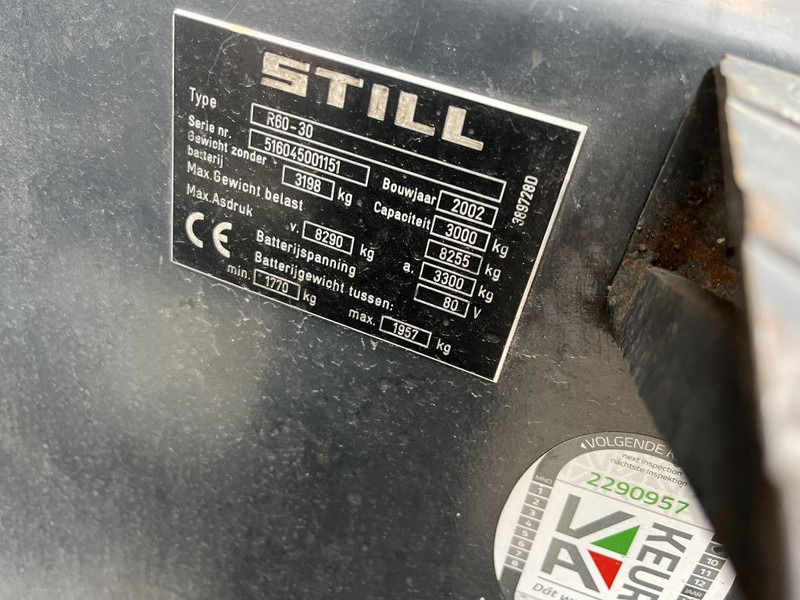 Still heftruck forklift R60-30 heftruck duplo460 sideshift 2002 - Chariot élévateur électrique: photos 4 Still heftruck forklift R60-30 heftruck duplo460 sideshift 2002 - Chariot élévateur électrique: photos 4