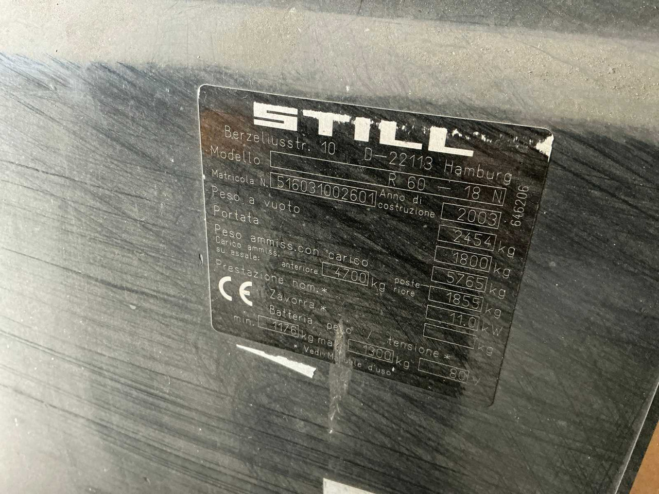 Chariot élévateur 2003 - STILL - R 60-18 - FORKLIFT: photos 17 Chariot élévateur 2003 - STILL - R 60-18 - FORKLIFT: photos 17