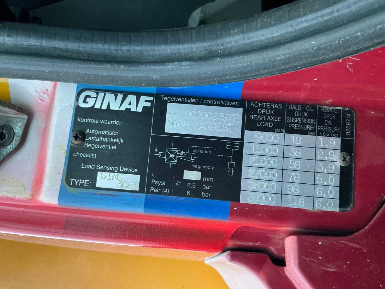 Camion 2005 GINAF GINC 3085 X4446 AGRICULTURAL TRUCK WITH TIPPER: photos 35 Camion 2005 GINAF GINC 3085 X4446 AGRICULTURAL TRUCK WITH TIPPER: photos 35