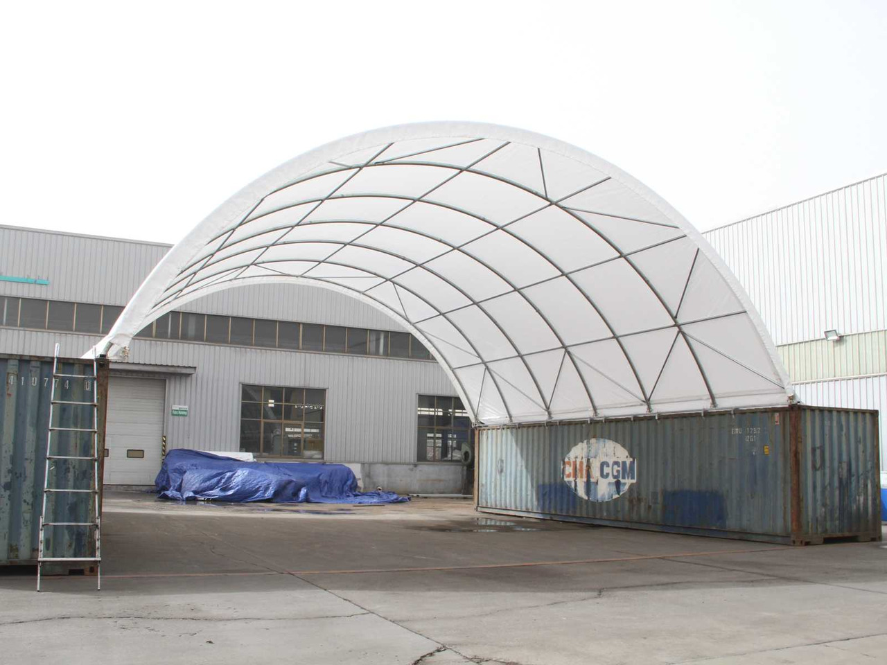 Rhino-Cross-Shelter C4040 - 12x12x4,5 m - Cuve de stockage: photos 4 Rhino-Cross-Shelter C4040 - 12x12x4,5 m - Cuve de stockage: photos 4