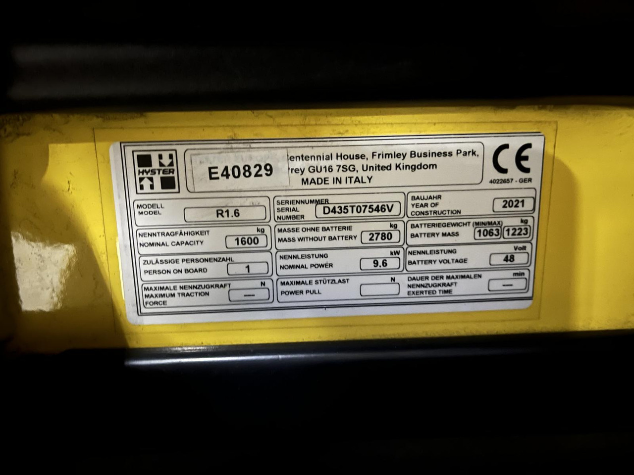 Hyster R1.6 - Chariot à mât rétractable: photos 4 Hyster R1.6 - Chariot à mât rétractable: photos 4