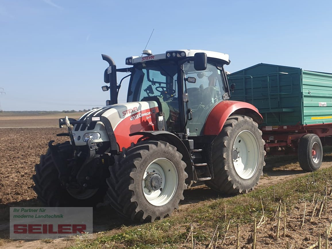 Steyr Profi 4130 CVT + Frontlader Q56 - Tracteur agricole: photos 1 Steyr Profi 4130 CVT + Frontlader Q56 - Tracteur agricole: photos 1