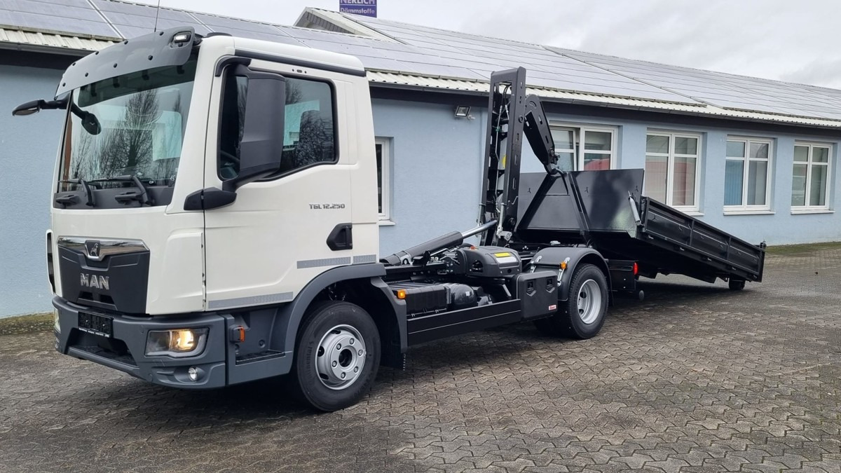 Camion ampliroll neuf MAN TGL 12.250 BL NEU City Abrollkipper PowerMatic s: photos 8