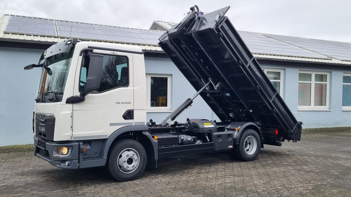 Camion ampliroll neuf MAN TGL 12.250 BL NEU City Abrollkipper PowerMatic s: photos 9