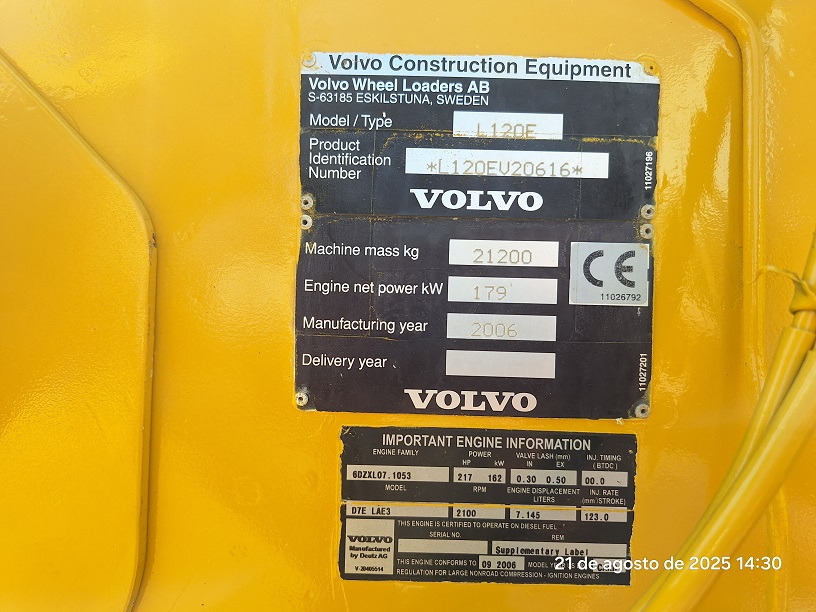 VOLVO L120E - Chargeuse sur pneus: photos 5 VOLVO L120E - Chargeuse sur pneus: photos 5