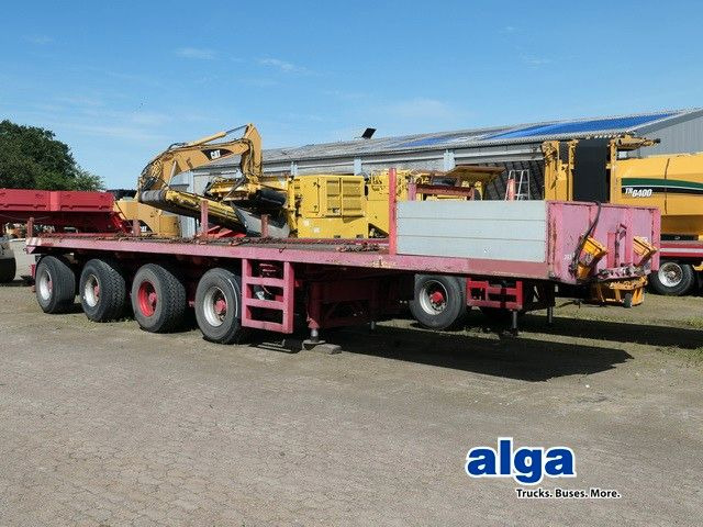 ES-GE 4.VON-25-40.3H, Plattfrom, 4-Achser, Gelenkt,SAF - Semi-remorque plateau: photos 1 ES-GE 4.VON-25-40.3H, Plattfrom, 4-Achser, Gelenkt,SAF - Semi-remorque plateau: photos 1