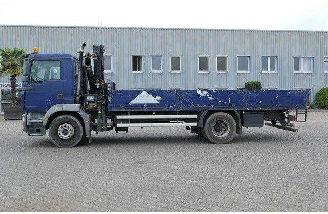 MAN 18.280 TGM 4x2, Hiab 099B-1Hiduo, Funk, Klima - Camion plateau: photos 2 MAN 18.280 TGM 4x2, Hiab 099B-1Hiduo, Funk, Klima - Camion plateau: photos 2