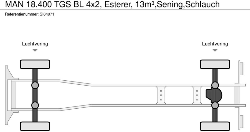 Camion citerne MAN 18.400 TGS BL 4x2, Esterer, 13m³,Sening,Schlauch: photos 19 Camion citerne MAN 18.400 TGS BL 4x2, Esterer, 13m³,Sening,Schlauch: photos 19