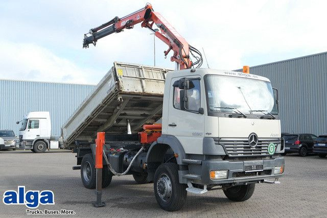 Mercedes-Benz 1828 Atego 4x4, Atlas AK 105.1, Funk, Hydr., AHK - Camion benne, Camion grue: photos 1 Mercedes-Benz 1828 Atego 4x4, Atlas AK 105.1, Funk, Hydr., AHK - Camion benne, Camion grue: photos 1
