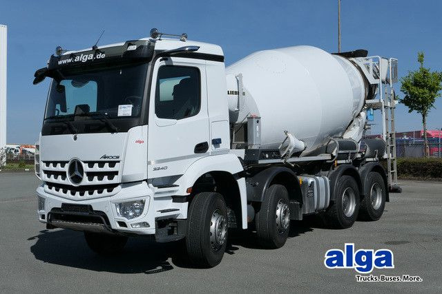 Mercedes-Benz 3240 B Arocs 8x4, Liebherr THM 905, 9m³, 54tkm - Camion malaxeur: photos 1 Mercedes-Benz 3240 B Arocs 8x4, Liebherr THM 905, 9m³, 54tkm - Camion malaxeur: photos 1