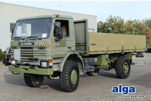 Scania P92HK 4x4, Allrad, Einzelbereifung, Klima, 40tkm - Camion plateau: photos 1 Scania P92HK 4x4, Allrad, Einzelbereifung, Klima, 40tkm - Camion plateau: photos 1