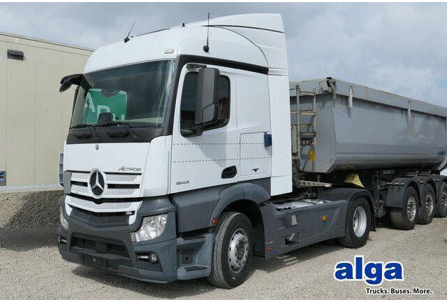 Mercedes-Benz 1843 LS Actros, MP4, Retarder, 2x Tank, Spoiler - Tracteur routier: photos 1 Mercedes-Benz 1843 LS Actros, MP4, Retarder, 2x Tank, Spoiler - Tracteur routier: photos 1