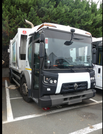 REF:1450 - Camion poubelle Renault Access (2015-119.873 km)(Vin:SEG1932BL6BF21129) - Benne à ordures ménagères: photos 1 REF:1450 - Camion poubelle Renault Access (2015-119.873 km)(Vin:SEG1932BL6BF21129) - Benne à ordures ménagères: photos 1