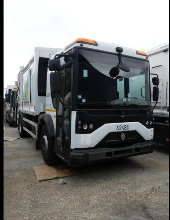 REF:62481 - Camion poubelle Renault Access (2014-281.264 km) (VIN: SEG1930BL5BD17884) - Benne à ordures ménagères: photos 2 REF:62481 - Camion poubelle Renault Access (2014-281.264 km) (VIN: SEG1930BL5BD17884) - Benne à ordures ménagères: photos 2