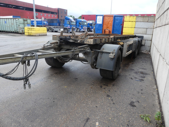 REF:WS-RS-95 - Remorque porte container GS Meppel AIC-2700N - Remorque porte-conteneur/ Caisse mobile: photos 2 REF:WS-RS-95 - Remorque porte container GS Meppel AIC-2700N - Remorque porte-conteneur/ Caisse mobile: photos 2