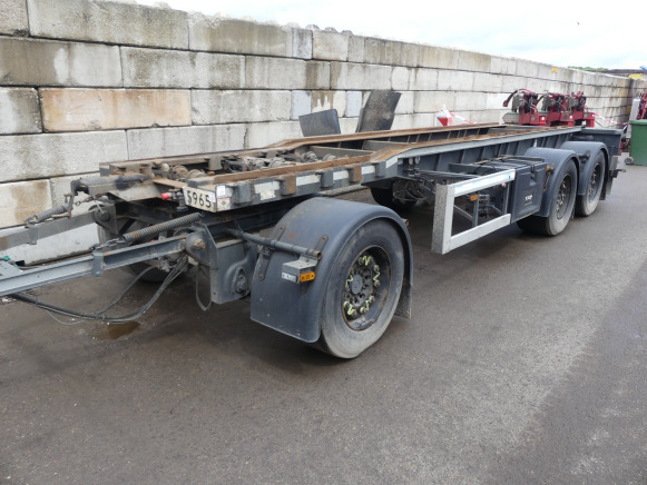REF:WS-SH-57 - Remorque porte container GS Meppel ALC-2700N - Remorque porte-conteneur/ Caisse mobile: photos 1 REF:WS-SH-57 - Remorque porte container GS Meppel ALC-2700N - Remorque porte-conteneur/ Caisse mobile: photos 1