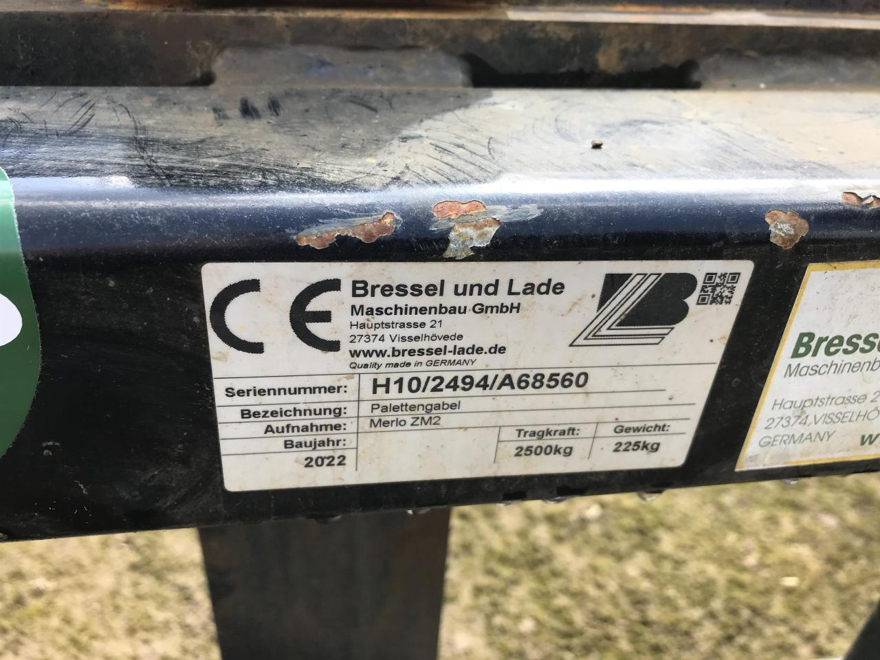 Bressel 2,5 to (1300 mm Zinken) - Fourches pour Machine agricole: photos 4 Bressel 2,5 to (1300 mm Zinken) - Fourches pour Machine agricole: photos 4