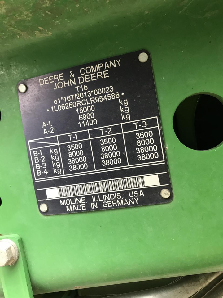 Tracteur agricole John Deere 6250R: photos 13