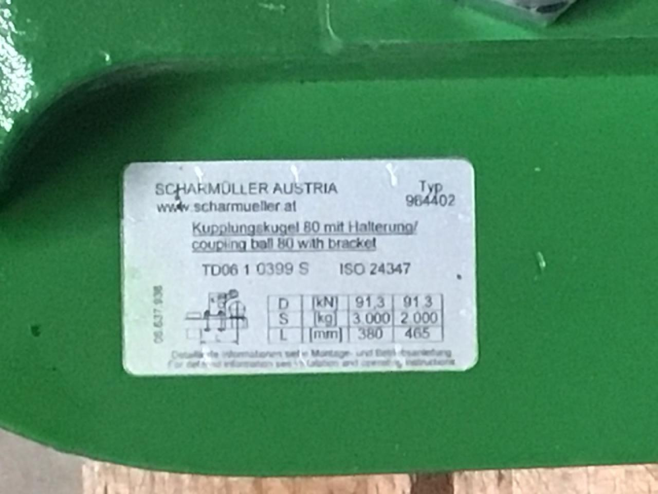 Scharmüller K80 Zugpendel - Pièces de rechange pour Machine agricole: photos 3 Scharmüller K80 Zugpendel - Pièces de rechange pour Machine agricole: photos 3