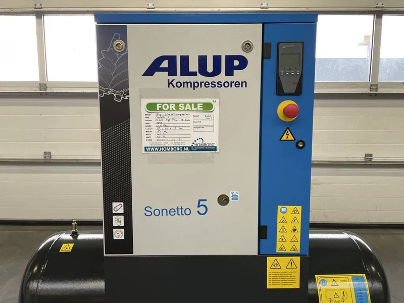 Compresseur d'air neuf Alup Sonetto 5 - 200 Elektrische Schroefcompressor 4 kW 470 L/Min 10 Bar op ketel: photos 6