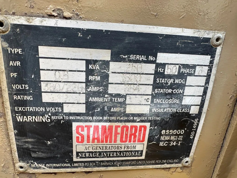 Groupe électrogène DAF DKX 1160 Stamford 250 kVA Silent Noodstroom generatorset: photos 7