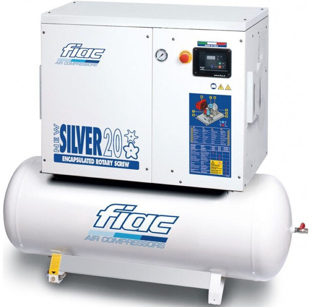 Fiac New Silver 20 / 300 Silent 15 kW 1900 L / min 10 Bar Elektrische Schroefcompressor met ketel - Compresseur d'air: photos 1 Fiac New Silver 20 / 300 Silent 15 kW 1900 L / min 10 Bar Elektrische Schroefcompressor met ketel - Compresseur d'air: photos 1