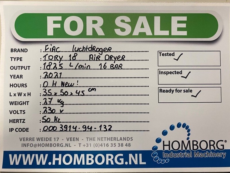 Fiac TDRY 18 TDRY 18 luchtdroger 1825 L / min 16 Bar Air Dryer - Compresseur d'air: photos 2 Fiac TDRY 18 TDRY 18 luchtdroger 1825 L / min 16 Bar Air Dryer - Compresseur d'air: photos 2