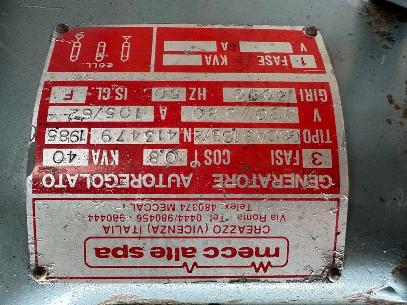 Hatz 3M40L Mecc Alte Spa 40 kVA generatorset ex Emergency ! 22 hours ! - Groupe électrogène: photos 5 Hatz 3M40L Mecc Alte Spa 40 kVA generatorset ex Emergency ! 22 hours ! - Groupe électrogène: photos 5